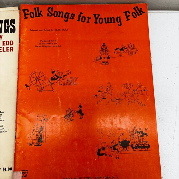 Folk Songs for Young Folk Great Folk Songs Hootenanny Song Book Sheet Music - Picture 2 of 12